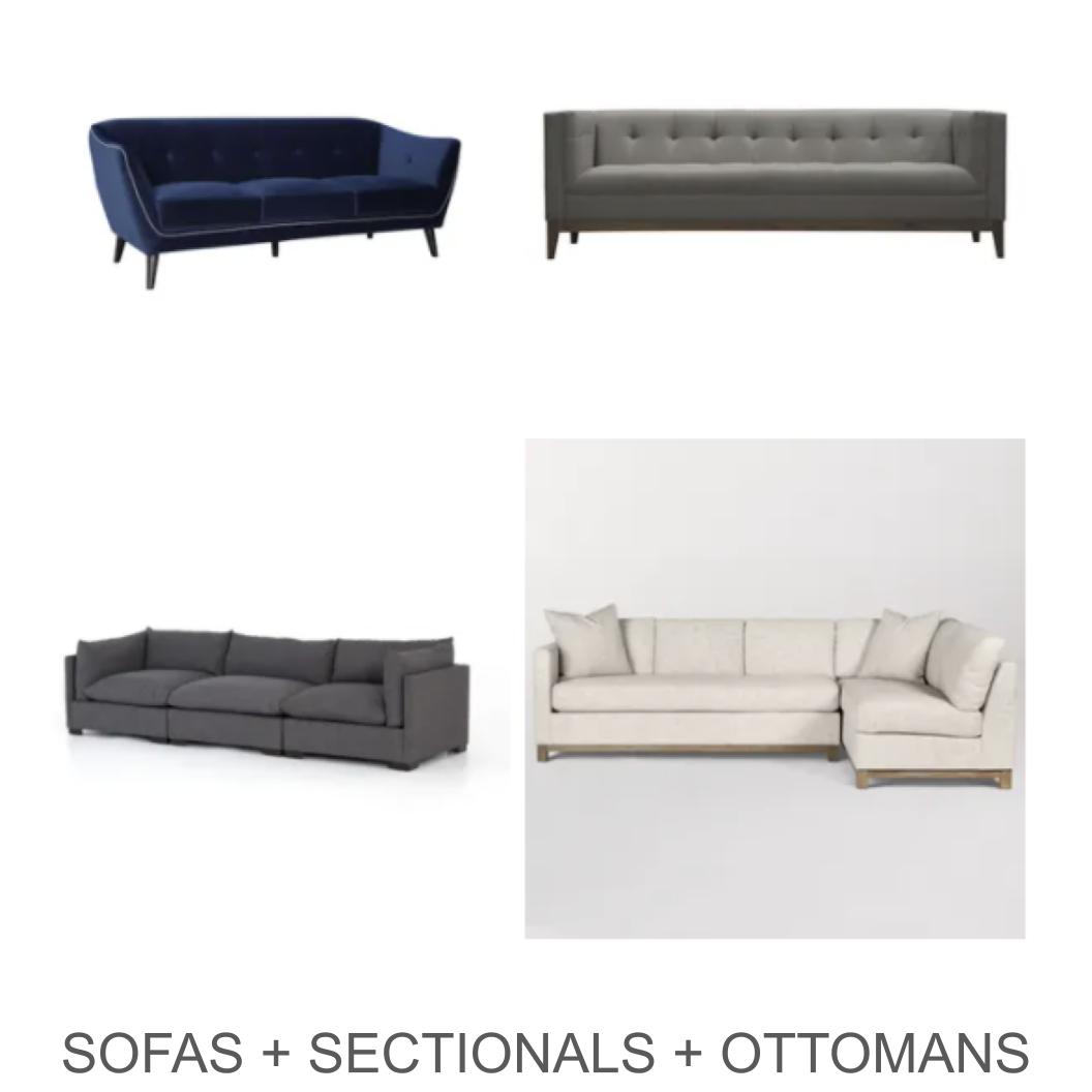 Sofas Sectionals Ottomans 